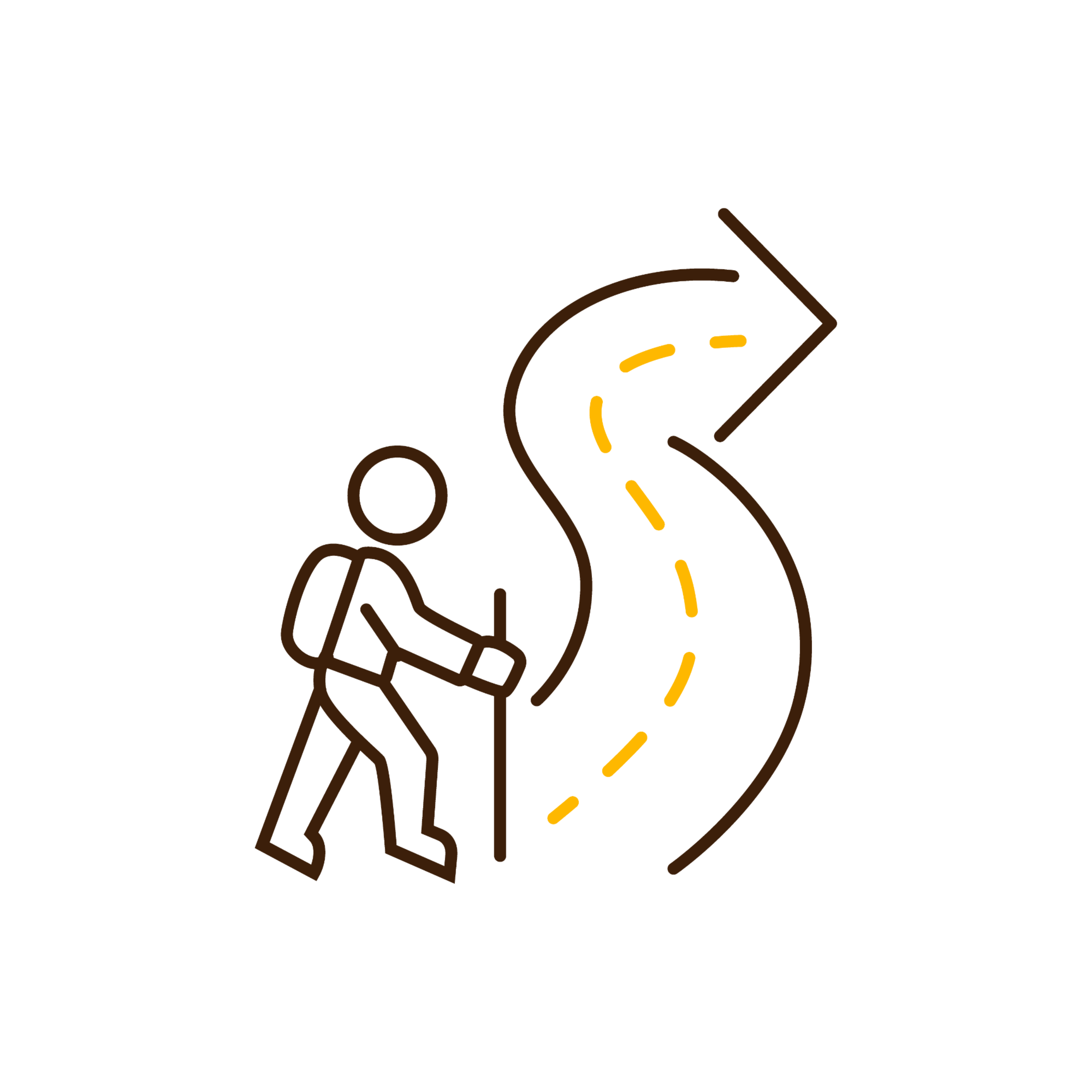 Weg van de mainstream icon