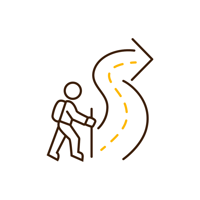Weg van de mainstream icon